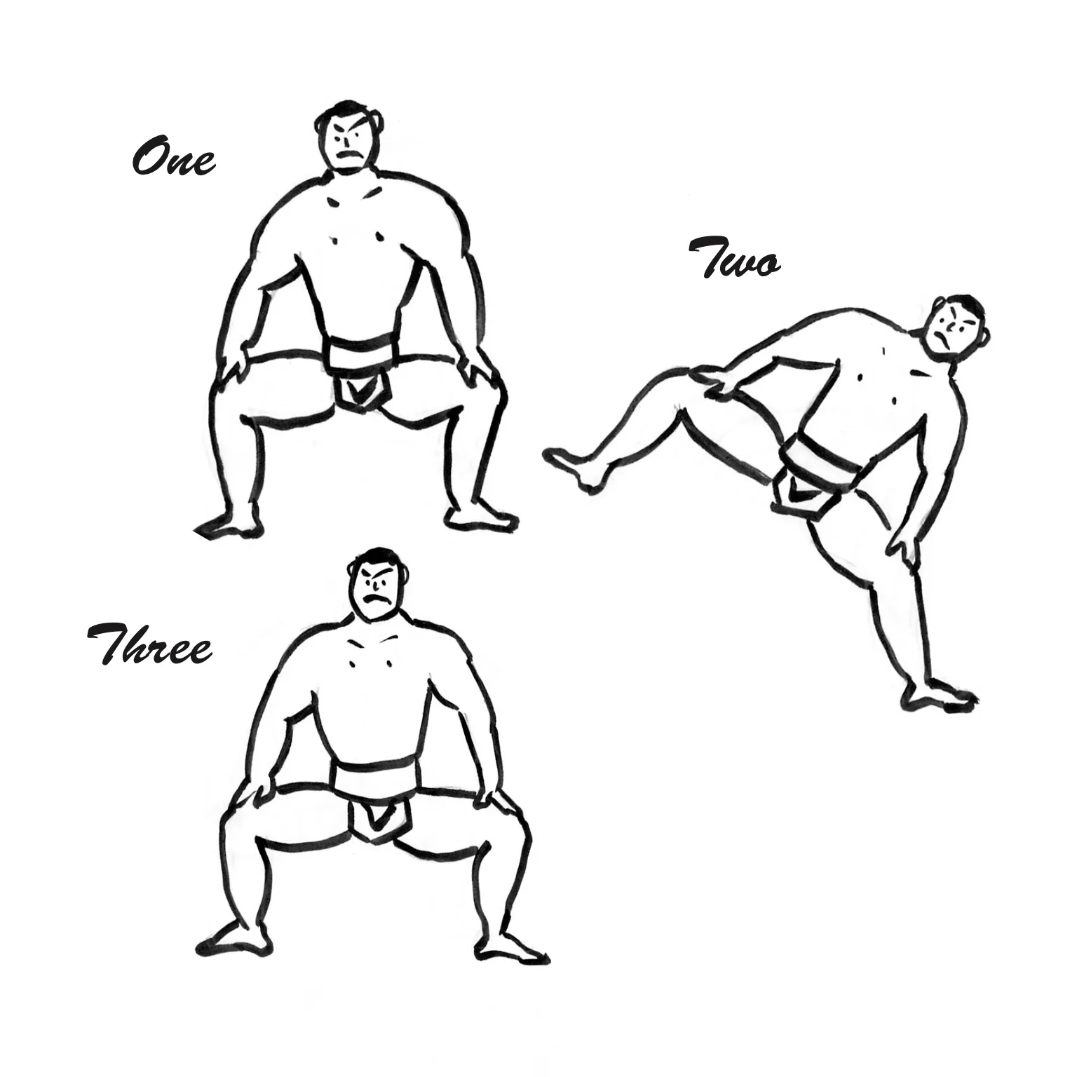 Shiko Foot-Stomping Exercise - Image ©2005 Nihon Sumo Kyokai